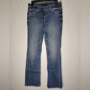 SILVER Jeans SUKI Slim Bootcut 27x33 Lighter Stonewashed